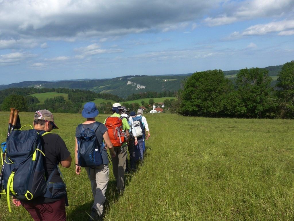 Wandergruppe in den Freibergen