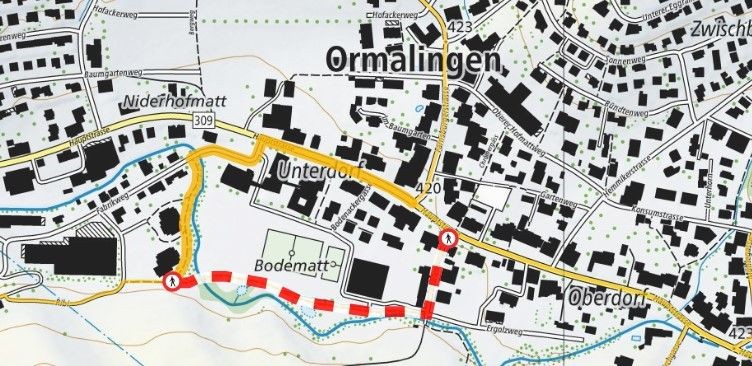 Sperrung Ormalingen