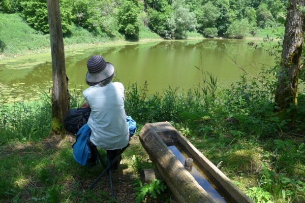 09_Eine verdiente Pause am Cul des Prés, wo die Frösche um die Wette quakten