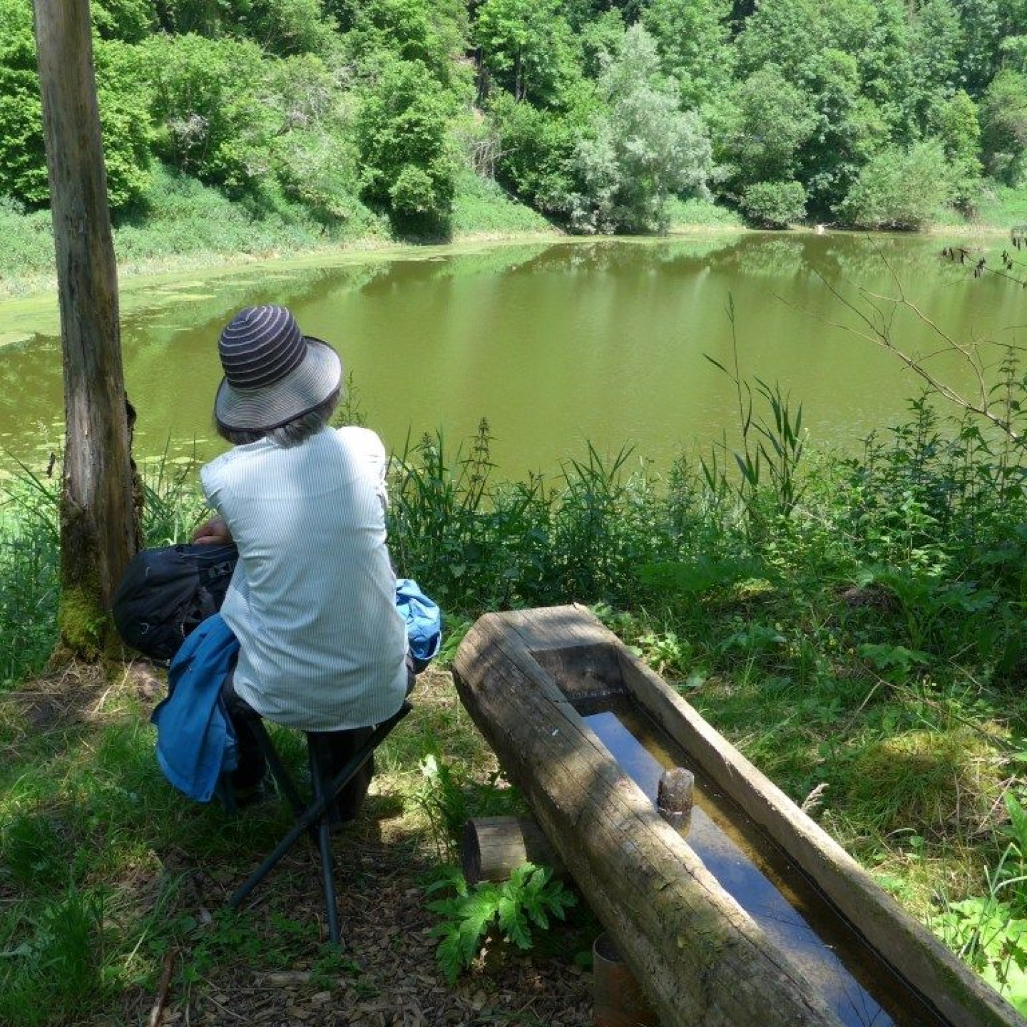 09_Eine verdiente Pause am Cul des Prés, wo die Frösche um die Wette quakten