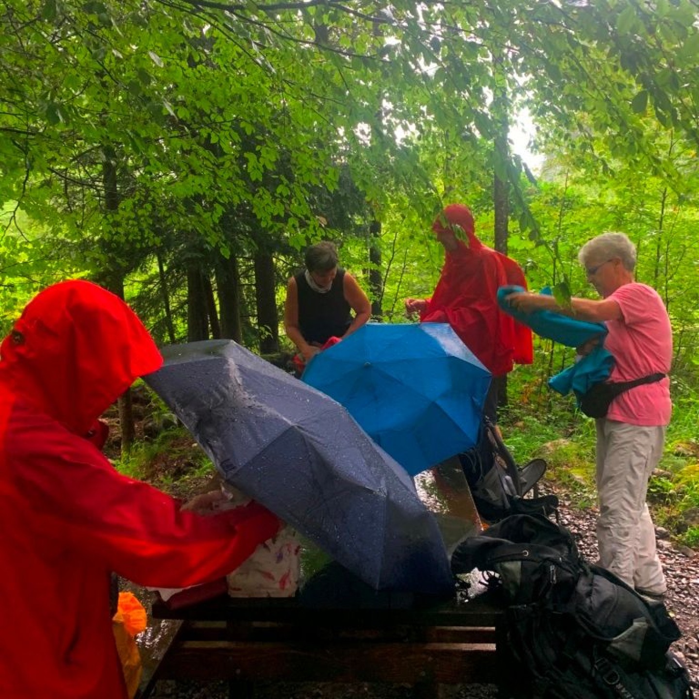 1-Der Regen begrüsste uns in Grafenort