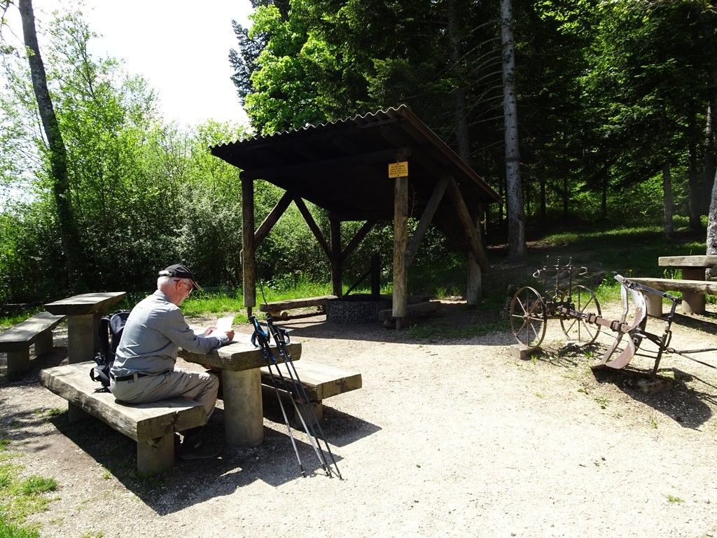 Der gut eingerichtete Rastplatz Nunningerberg